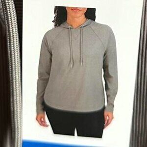 SAGE Collective L women Sweatshirt grey active sport hoodie athletic casual NWT